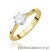 Pierścionek W0220B Diament Laboratoryjny 0,30ct żółte złoto 375