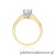 Pierścionek W0220B Diament Laboratoryjny 0,30ct żółte złoto 375