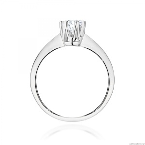 Pierścionek W0220 Diament Laboratoryjny 0,70ct białe złoto 375