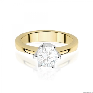 Pierścionek W0220 Diament Laboratoryjny 1,00ct żółte złoto 375