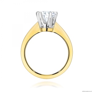 Pierścionek W0220 Diament Laboratoryjny 1,00ct żółte złoto 375