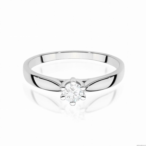 Pierścionek W0222B Diament Laboratoryjny 0,30ct białe złoto 375