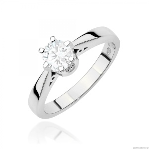 Pierścionek W0234 Diament Laboratoryjny 1,00ct białe złoto 375