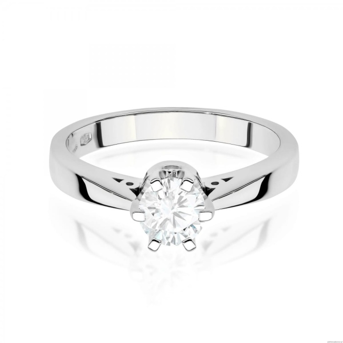 Pierścionek W0234 Diament Laboratoryjny 1,00ct białe złoto 375