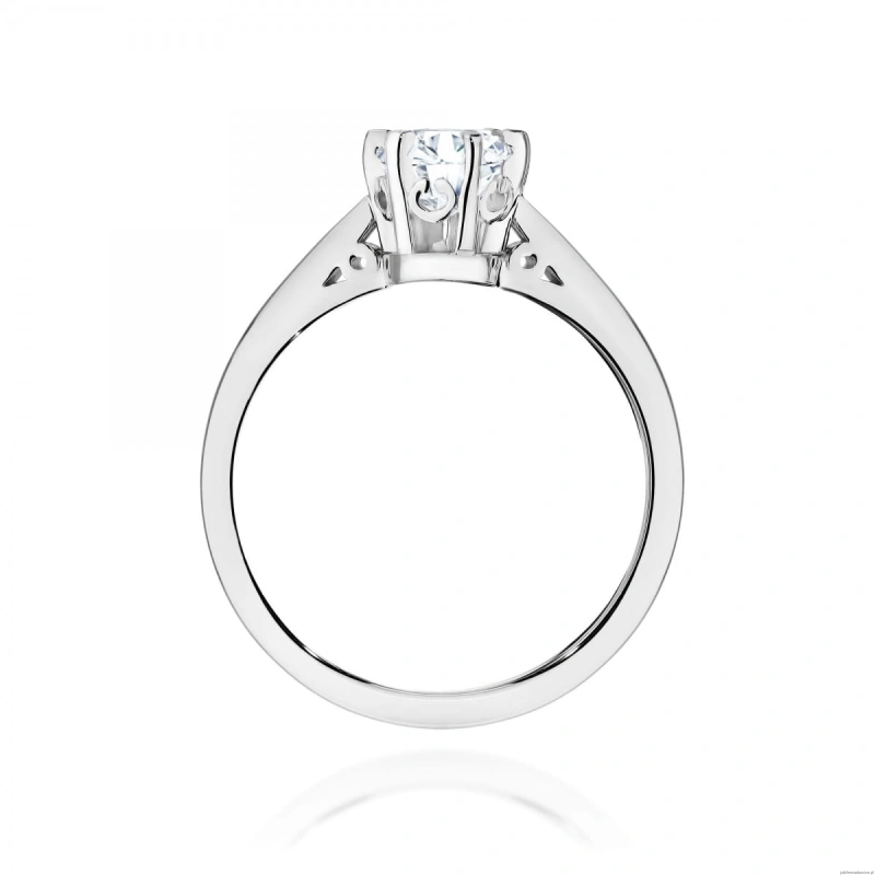 Pierścionek W0234 Diament Laboratoryjny 1,00ct białe złoto 375