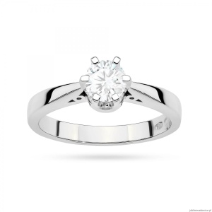Pierścionek W0234 Diament Laboratoryjny 1,00ct białe złoto 375