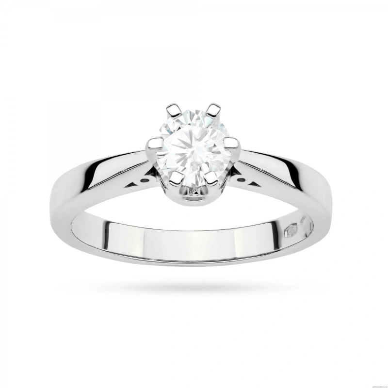 Pierścionek W0234 Diament Laboratoryjny 1,00ct białe złoto 375