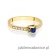 Pierścionek W0435 Szafir 0,15ct żółte złoto 375