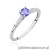 Pierścionek W0466 Tanzanit 0,35ct białe złoto 375
