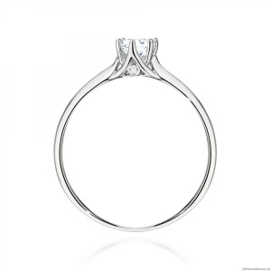 Pierścionek W0499 Diament Laboratoryjny 0,25ct białe złoto 375