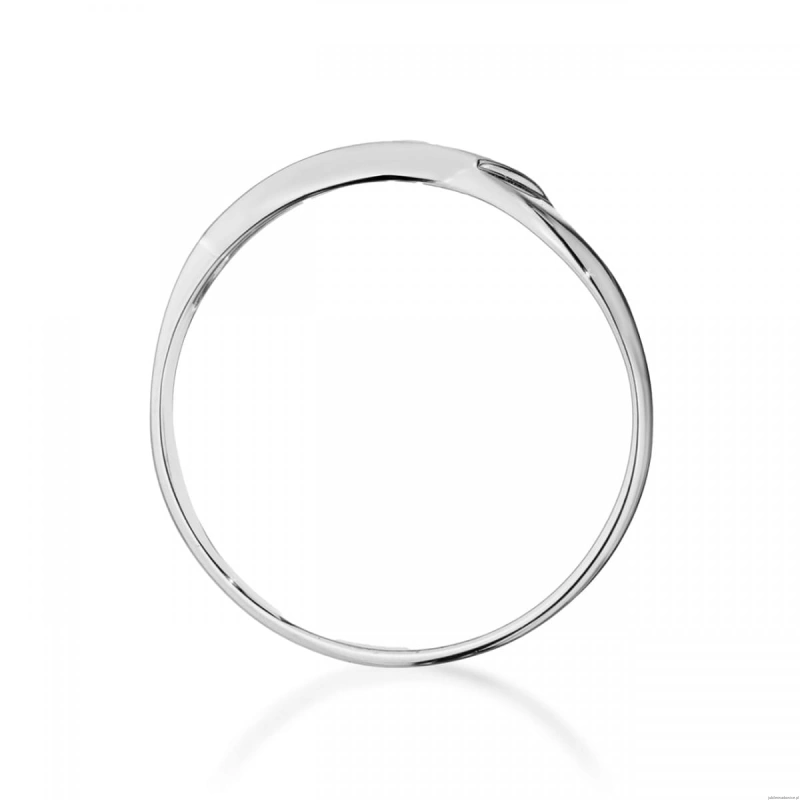 Pierścionek W0609 Diament 0,04ct białe złoto 375