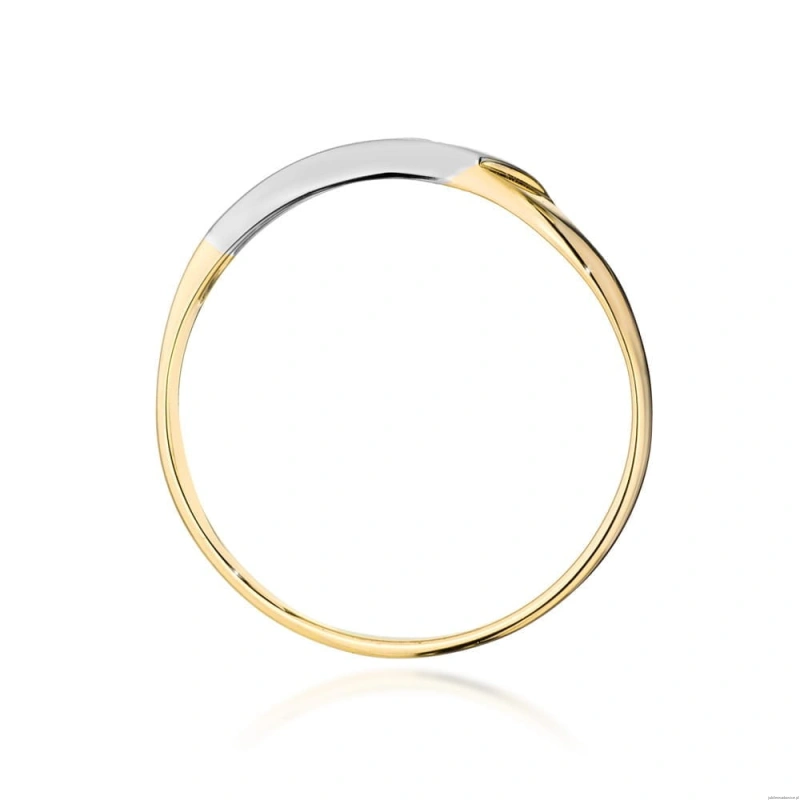 Pierścionek W0609 Diament 0,04ct żółte złoto 375