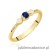 Pierścionek W0620 Szafir 0,15ct żółte złoto 375