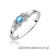 Pierścionek W0414 Topaz Swiss 0,15ct białe złoto 375