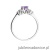 Pierścionek W0451 Ametyst 0,50ct białe złoto 375