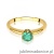 Pierścionek W0557 Szmaragd 0,50ct żółte złoto 375