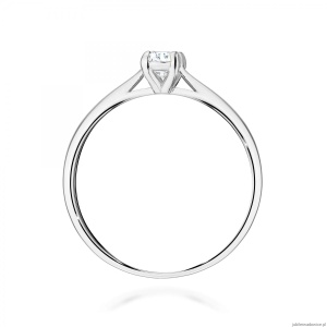 Pierścionek W0581 Diament 0,30ct biale złoto 375