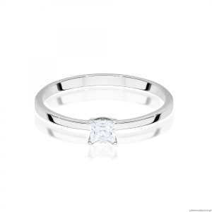 Pierścionek W0587 Diament 0,30ct białe złoto 375