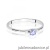 Pierścionek W0614 Tanzanit 0,15ct białe złoto 375
