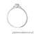 Pierścionek W0614 Tanzanit 0,15ct białe złoto 375
