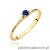 Pierścionek W0614 Szafir 0,15ct zółte złoto 375