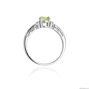 Pierścionek W0014 Oliwin 0,60ct białe złoto 375