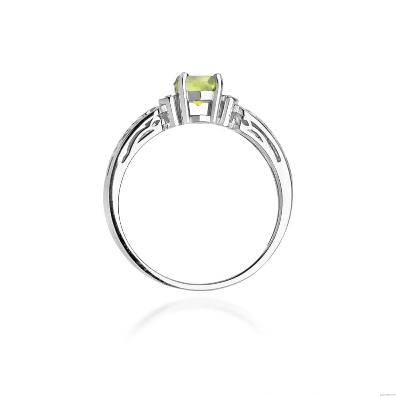 Pierścionek W0014 Oliwin 0,60ct białe złoto 375