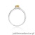 Pierścionek W0068 Cytryn 0,60ct białe złoto 375