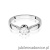Pierścionek W0228 Diament 0,70ct białe złoto 375