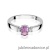 Pierścionek W0264 Ametyst 0,40ct białe złoto 375