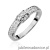 Pierścionek W0297 z diamentami białe złoto 375