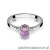 Pierścionek W0301 Ametyst 0,40ct białe złoto 375