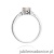 Pierścionek W0301 Morganit 0,40ct białe złoto 375