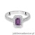 Pierścionek W0403 Ametyst 0,50ct białe złoto 375