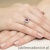 Pierścionek W0403 Ametyst 0,50ct białe złoto 375