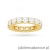 Pierścionek W0516 z diamentami żółte złoto 375