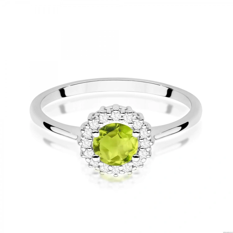 Pierścionek W0572 Oliwin 0,60ct białe złoto 375