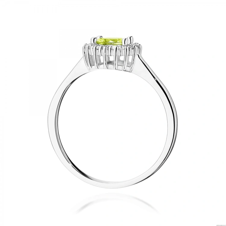 Pierścionek W0572 Oliwin 0,60ct białe złoto 375