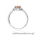 Pierścionek W0603 Morganit 0,40ct białe złoto 375