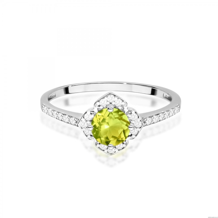 Pierścionek W0603 Oliwin 0,60ct białe złoto 375