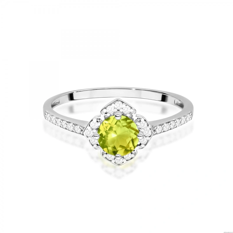 Pierścionek W0603 Oliwin 0,60ct białe złoto 375