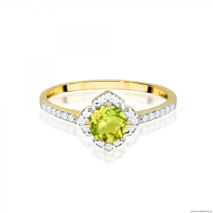 Pierścionek W0603 Oliwin 0,60ct żółte złoto 375
