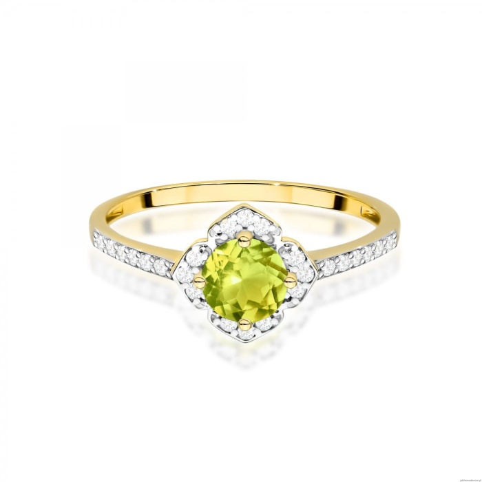 Pierścionek W0603 Oliwin 0,60ct żółte złoto 375