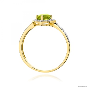 Pierścionek W0603 Oliwin 0,60ct żółte złoto 375