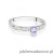 Pierścionek W0288 Tanzanit 0,15ct białe złoto 375