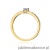 Pierścionek W0288 Tanzanit 0,15ct żółte złoto 375