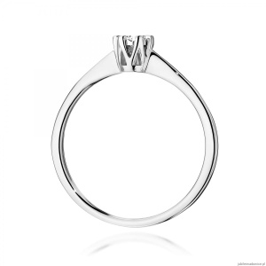 Pierścionek W0628 Diament 0,03ct białe złoto 375