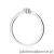 Pierścionek W0631 Diament 0,01ct białe złoto 375