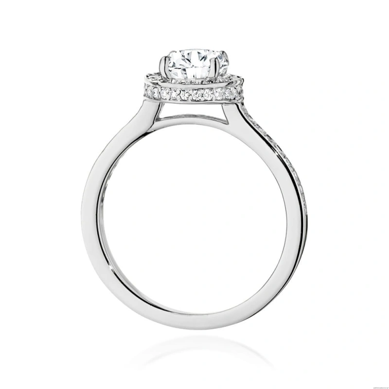 Pierścionek W0508 Diament Laboratoryjny 1,00ct białe złoto 375