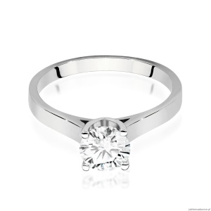 Pierścionek W0526 Diament Laboratoryjny 1,00ct białe złoto 375